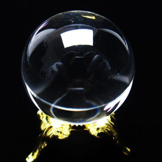 水晶 丸玉 ブラジル産 24mm 一点物 [送料無料] 141-6430