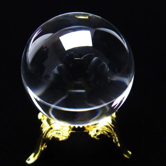 水晶 丸玉 ブラジル産 24mm 一点物 [送料無料] 141-6431