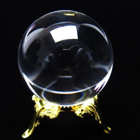 水晶 丸玉 ブラジル産 24mm 一点物 [送料無料] 141-6431