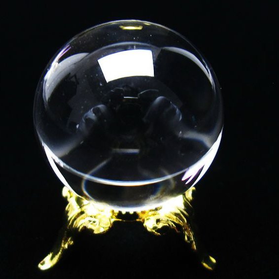 水晶 丸玉 ブラジル産 24mm 一点物 [送料無料] 141-6434