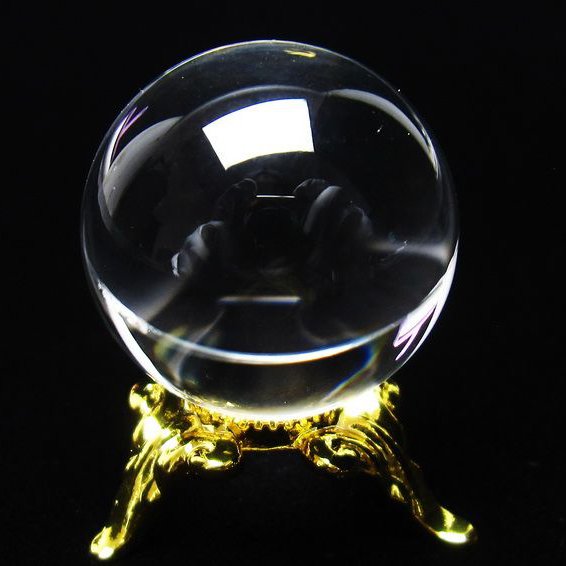 水晶 丸玉 ブラジル産 24mm 一点物 [送料無料] 141-6435