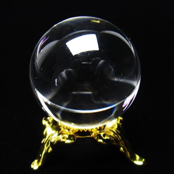 水晶 丸玉 ブラジル産 24mm 一点物 [送料無料] 141-6438