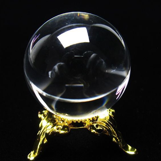 水晶 丸玉 ブラジル産 24mm 一点物 [送料無料] 141-6440