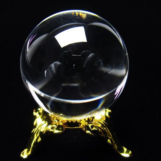 水晶 丸玉 ブラジル産 24mm 一点物 [送料無料] 141-6442