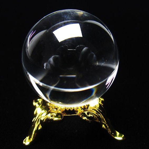 水晶 丸玉 ブラジル産 24mm 一点物 [送料無料] 141-6443