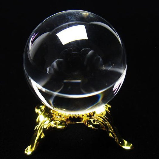 水晶 丸玉 ブラジル産 24mm 一点物 [送料無料] 141-6443