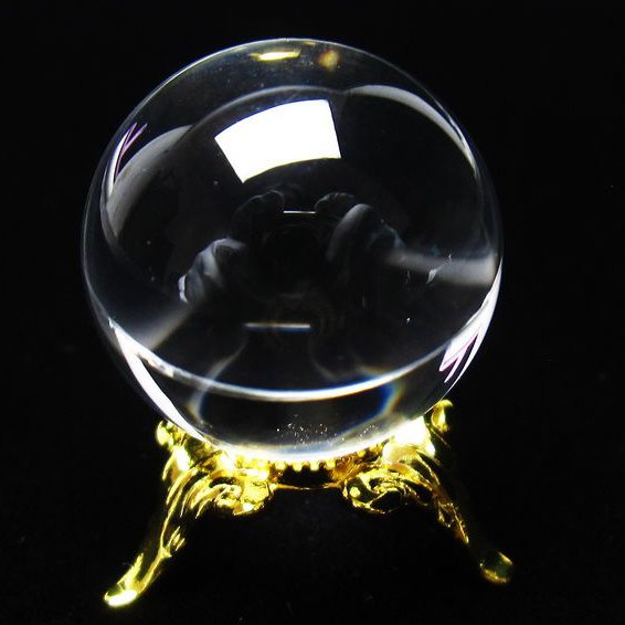 水晶 丸玉 ブラジル産 24mm 一点物 [送料無料] 141-6445