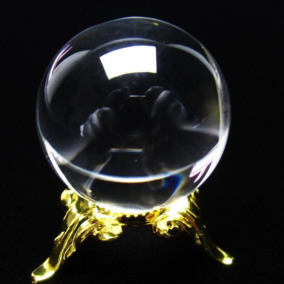 水晶 丸玉 ブラジル産 24mm 一点物 [送料無料] 141-6449