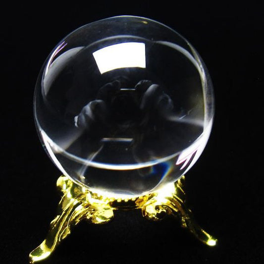 水晶 丸玉 ブラジル産 24mm 一点物 [送料無料] 141-6449