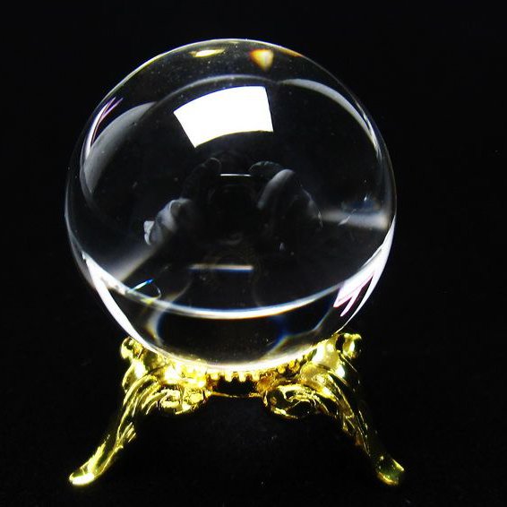 水晶 丸玉 ブラジル産 24mm 一点物 [送料無料] 141-6451