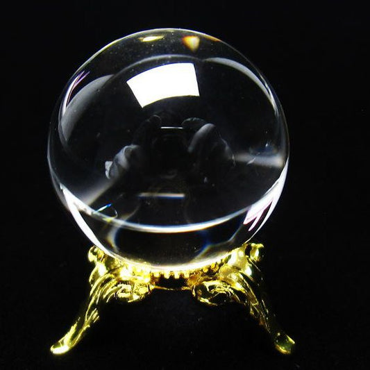 水晶 丸玉 ブラジル産 24mm 一点物 [送料無料] 141-6451
