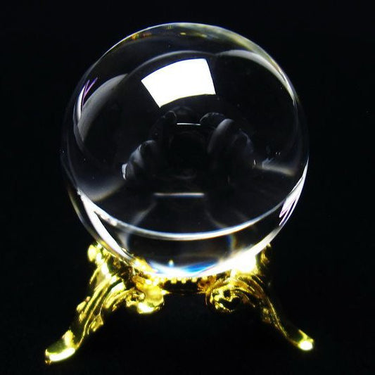 水晶 丸玉 ブラジル産 24mm 一点物 [送料無料] 141-6455