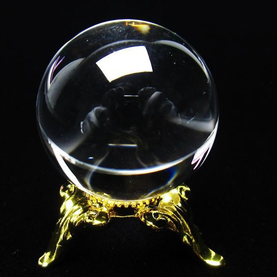 水晶 丸玉 ブラジル産 24mm 一点物 [送料無料] 141-6458