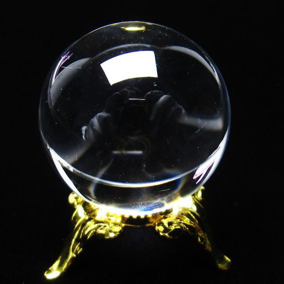 水晶 丸玉 ブラジル産 24mm 一点物 [送料無料] 141-6460