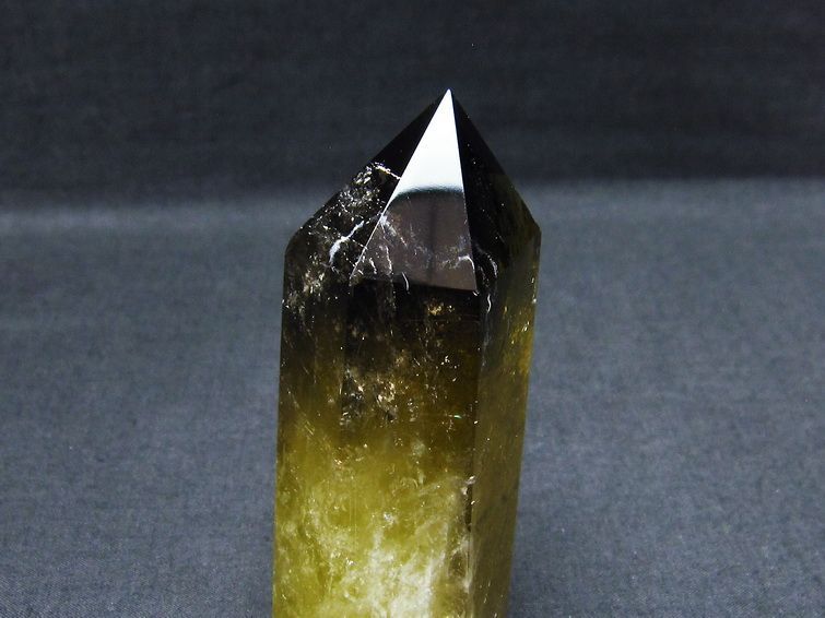 シトリン 六角柱 虹入り 原石 一点物 142-5107