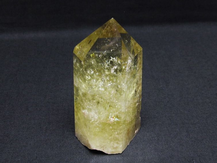 シトリン 六角柱 虹入り 原石 一点物 142-5311