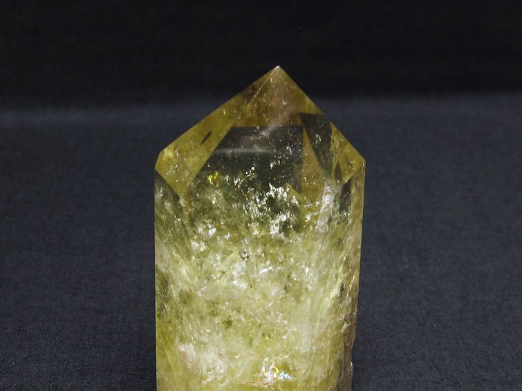 シトリン 六角柱 虹入り 原石 一点物 142-5311
