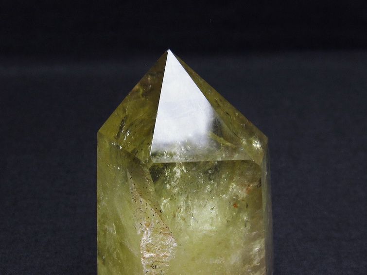 シトリン 六角柱 虹入り 原石 一点物 142-5322