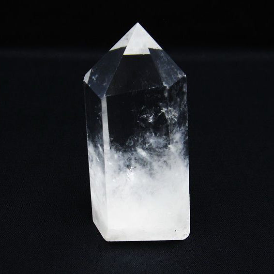 水晶 六角柱 水晶ポイント 原石 置物 一点物  142-6315