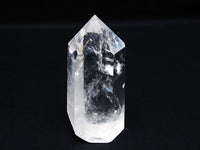 水晶 六角柱 水晶ポイント 原石 置物 一点物  142-6364