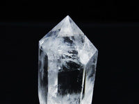 水晶 六角柱 水晶ポイント 原石 置物 一点物  142-6366