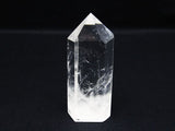 水晶 六角柱 水晶ポイント 原石 置物 一点物  142-6367