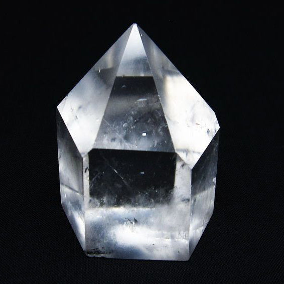 水晶 六角柱 水晶ポイント 原石 置物 一点物  142-6415