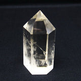 水晶 六角柱 水晶ポイント 原石 置物 一点物  142-6423