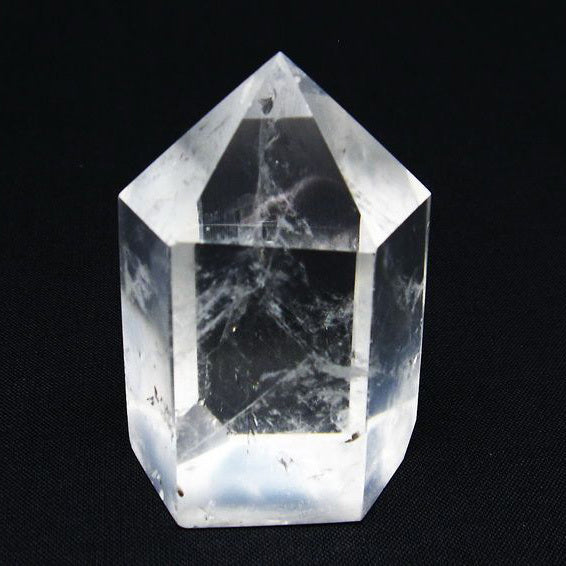 水晶 六角柱 水晶ポイント 原石 置物 一点物  142-6436