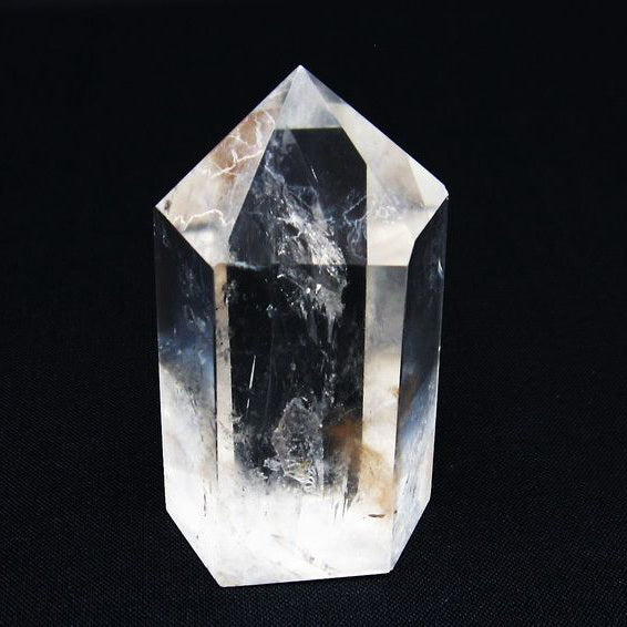 水晶 六角柱 水晶ポイント 原石 置物 一点物  142-6439