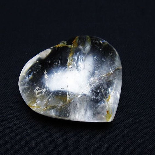 水晶 ハート置物 一点物 145-1471