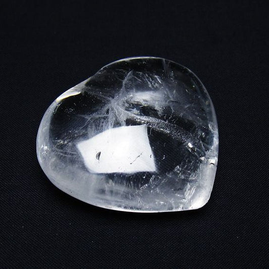 水晶 ハート置物 一点物 145-1497