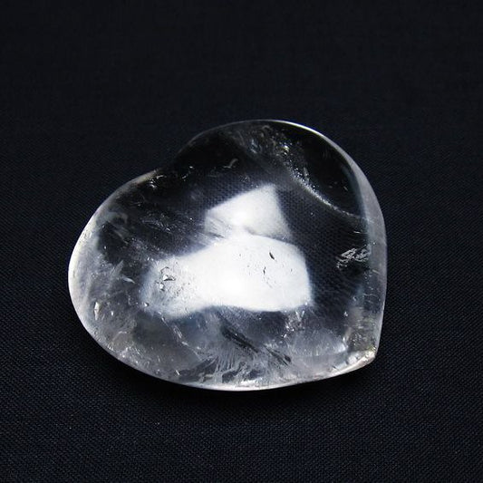 水晶 ハート置物 一点物 145-1499