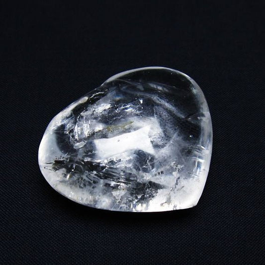 水晶 ハート置物 一点物 145-1521