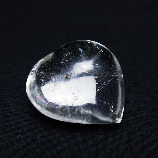 水晶 ハート置物 一点物 145-1529