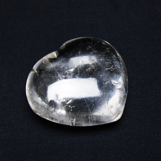 水晶 ハート置物 一点物 145-1530