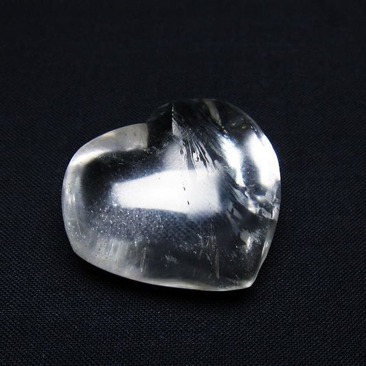 水晶 ハート置物 一点物 145-1536