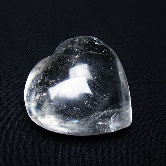 水晶 ハート置物 一点物 145-1546