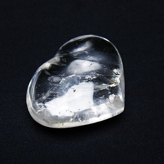 水晶 ハート置物 一点物 145-1547