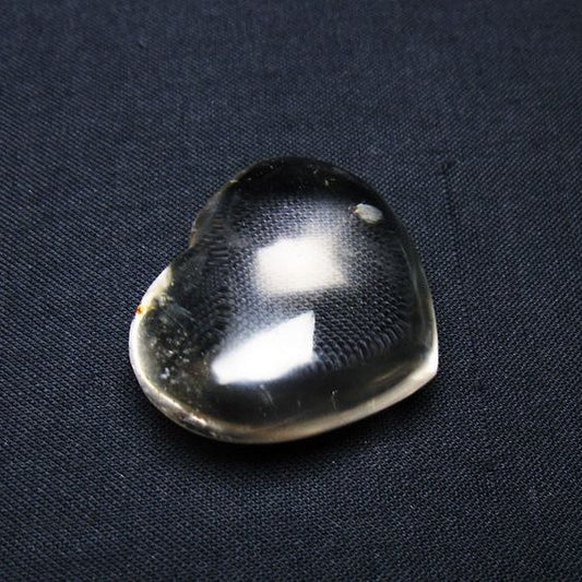 水晶 ハート置物 一点物 145-1552