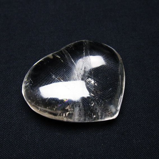 水晶 ハート置物 一点物 145-1555