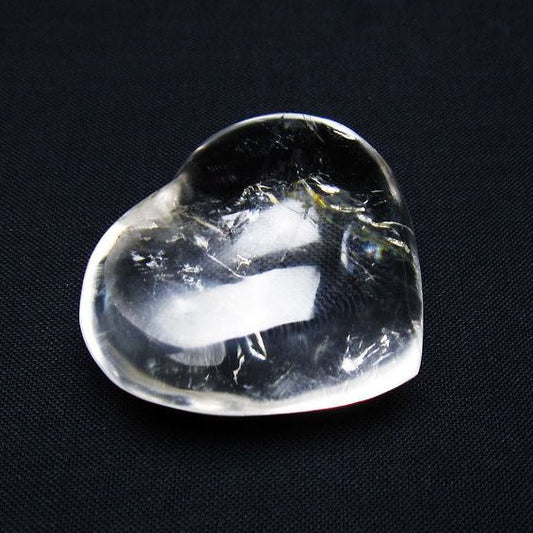 水晶 ハート置物 一点物 145-1557