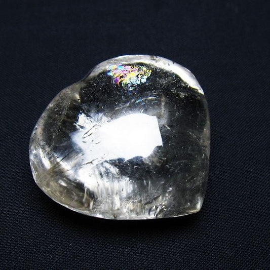 水晶 ハート置物 一点物 145-1564