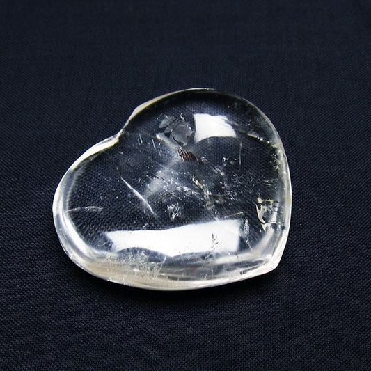 水晶 ハート置物 一点物 145-1576