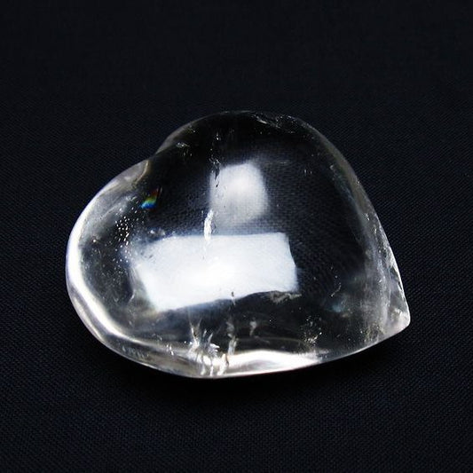 水晶 ハート置物 一点物 145-1579