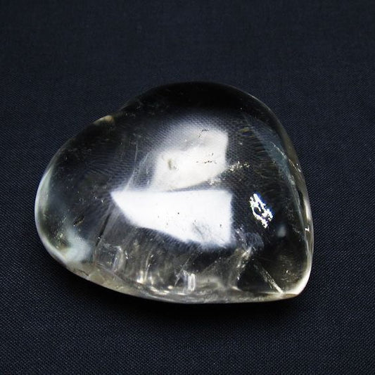 水晶 ハート置物 一点物 145-1586