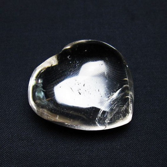 水晶 ハート置物 一点物 145-1611