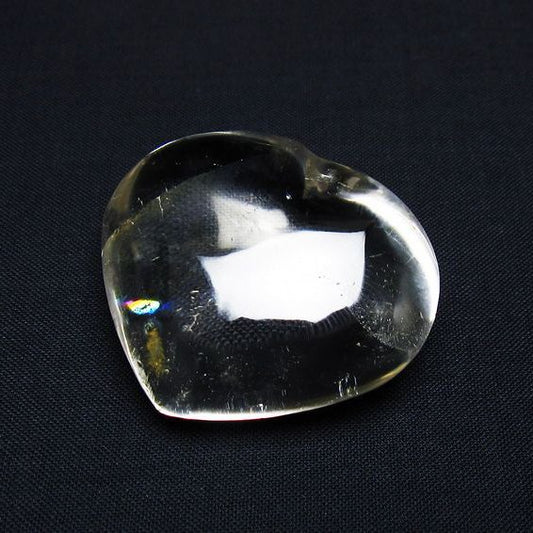 水晶 ハート置物 一点物 145-1618