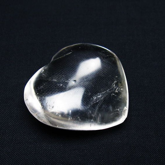 水晶 ハート置物 一点物 145-1619