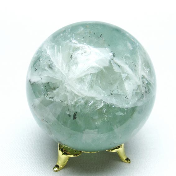 エンジェルフェザー フローライト 丸玉 54mm 一点物 151-7221